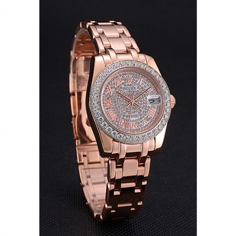 Replica Rolex Datejust Diamond Dial 622836 Angle Detail