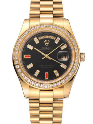 Superclone Rolex Day-Date Black Dial 1454101