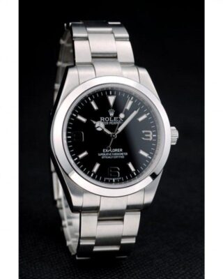Superclone Rolex Explorer Black Dial 42002 Angle Detail