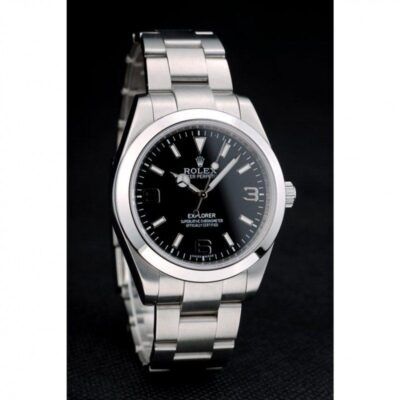 Superclone Rolex Explorer Black Dial 42002 Angle Detail