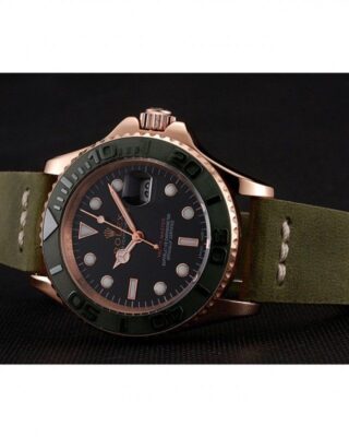 Replica Rolex Yacht-Master Black Dial 1453862 Close-Up Focus