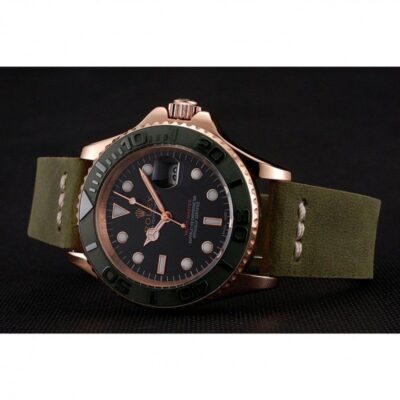 Replica Rolex Yacht-Master Black Dial 1453862 Close-Up Focus