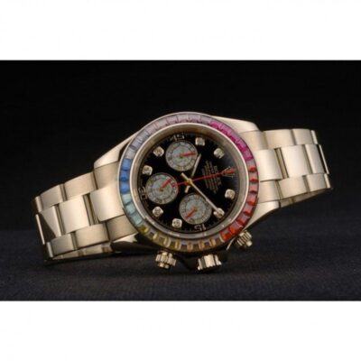 Replica Rolex Daytona Black Dial 80251 Close-Up Focus