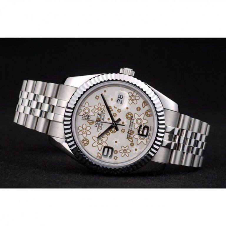Superclone Rolex Datejust Silver Dial 42001 Close-Up Focus