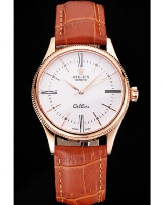 Superclone Rolex Cellini 38mm White Dial REP016795 2