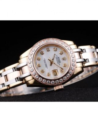 Replica Rolex Datejust White Dial RL42 Angle Detail