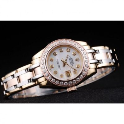 Replica Rolex Datejust White Dial RL42 Angle Detail