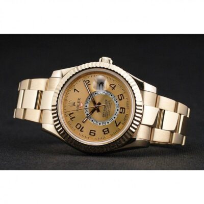 Replica Rolex Sky-Dweller Gold Dial 80243 Design Element
