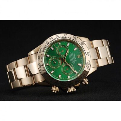 Replica Rolex Daytona Green Dial 1454244 Close-Up Focus