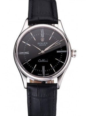 Superclone Rolex Cellini Black Dial REP016804