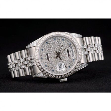 Rolex Day-Date 36mm Diamond Dial 41985 4