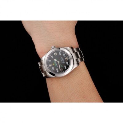 Replica Rolex Air-King Black Dial 116900 Alternate Angle