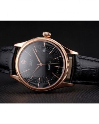 Superclone Rolex Cellini Black Dial REP016799 Design Element