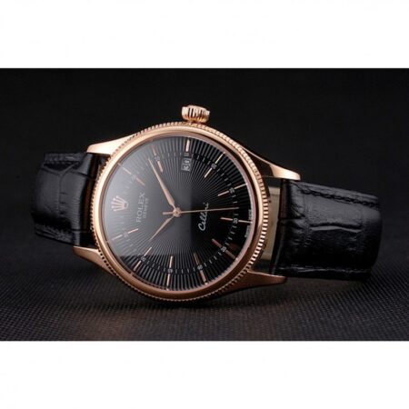 Superclone Rolex Cellini 38mm Black Dial REP016799 5