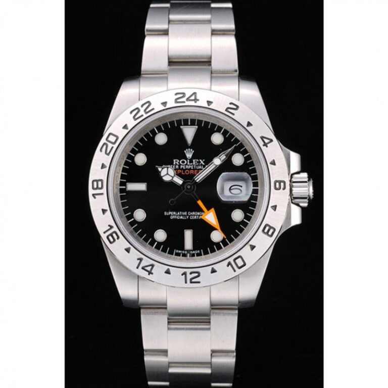 Superclone Rolex Explorer Black Dial REP016820 Perspective View