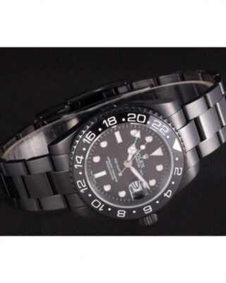 Replica Rolex GMT-Master II Black Dial REP016829 Close-Up Focus