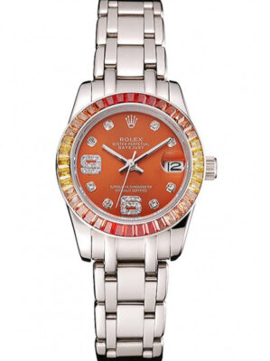 Replica Rolex Datejust Orange Dial REP016821