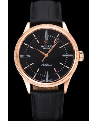 Superclone Rolex Cellini 39mm Black Dial 622656 2