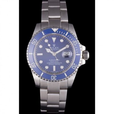 Superclone Rolex Submariner Blue Dial SRL50 Perspective View