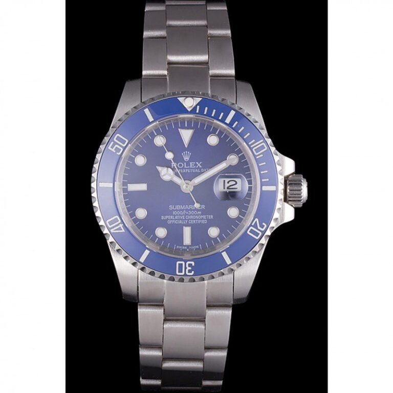 Superclone Rolex Submariner Blue Dial SRL50 Perspective View
