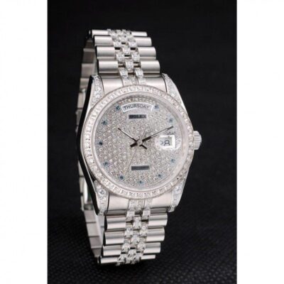 Replica Rolex Day-Date Diamond Dial 41985 Angle Detail