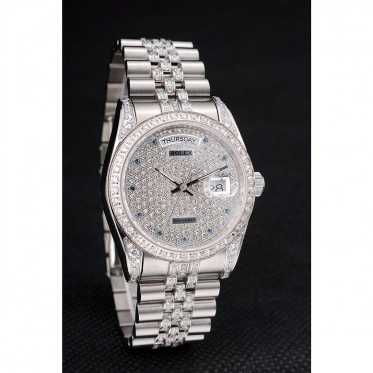 Replica Rolex Day-Date Diamond Dial 41985 Angle Detail