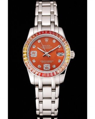 Rolex Datejust 33mm Orange Dial REP016821 2