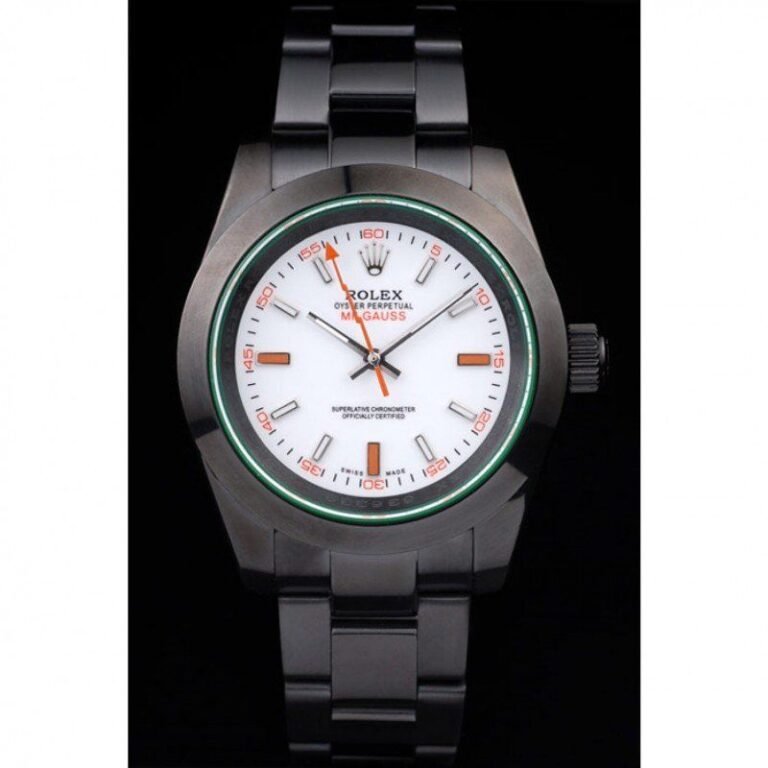 Replica Rolex Milgauss White Dial PR116610 Perspective View