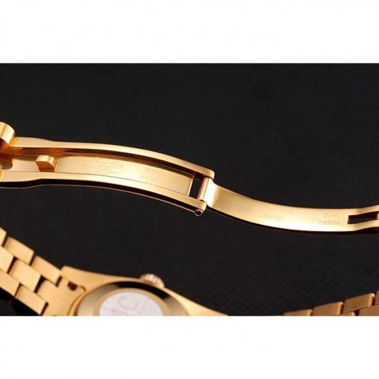 Superclone Rolex Datejust Gold Dial 1453953 Profile Shot