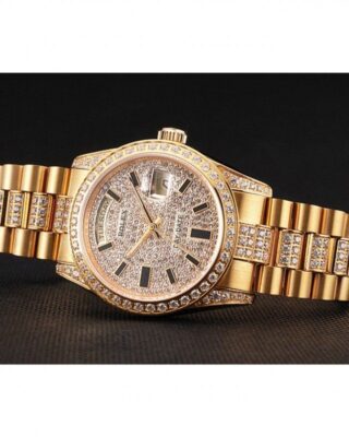 Superclone Rolex Day-Date White Dial REP016825 Close-Up Focus