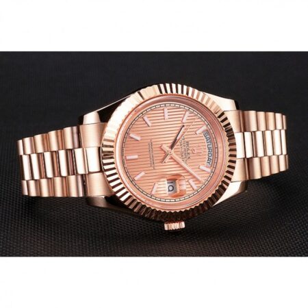 Superclone Rolex Day-Date 41mm Rose-Gold Dial REP016823 5