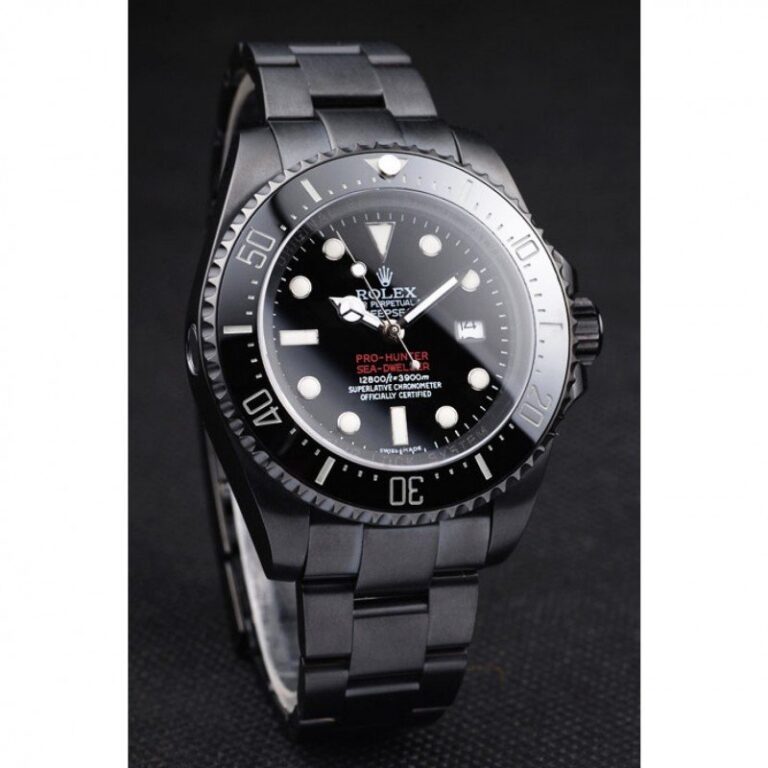 Superclone Rolex Deepsea Black Dial REP016819 Angle Detail