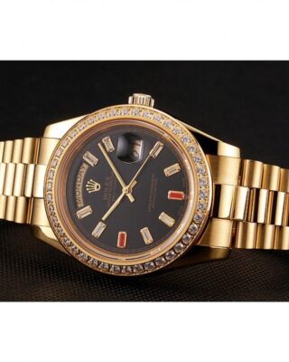 Superclone Rolex Day-Date Black Dial 1454101 Design Element