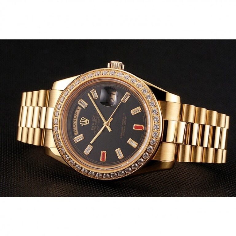 Superclone Rolex Day-Date Black Dial 1454101 Design Element