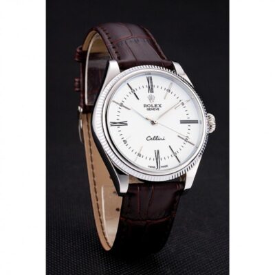 Replica Rolex Cellini White Dial 622839 Close-Up Focus