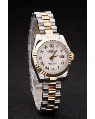 Superclone Rolex Datejust White Dial SRL104 Angle Detail