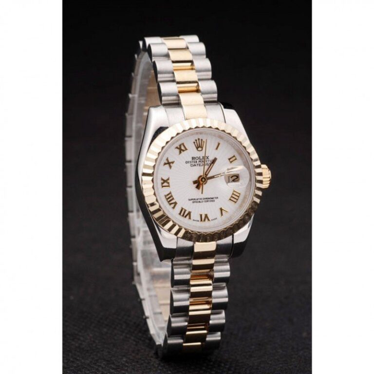 Superclone Rolex Datejust White Dial SRL104 Angle Detail