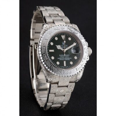Replica Rolex Submariner Black Dial 1454080 Angle Detail