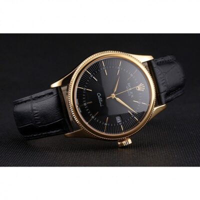 Superclone Rolex Cellini Black Dial REP016807 Design Element
