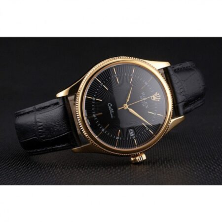 Superclone Rolex Cellini 38mm Black Dial REP016807 5