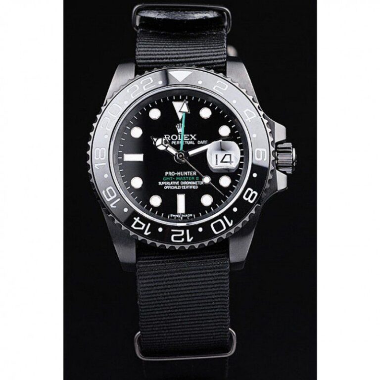 Superclone Rolex GMT-Master II Black Dial REP016827 Perspective View