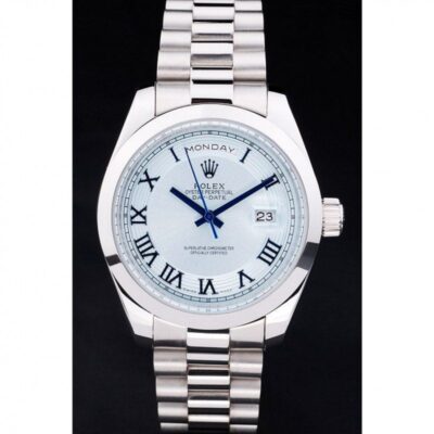 Replica Rolex Day-Date White Dial RL197 Perspective View