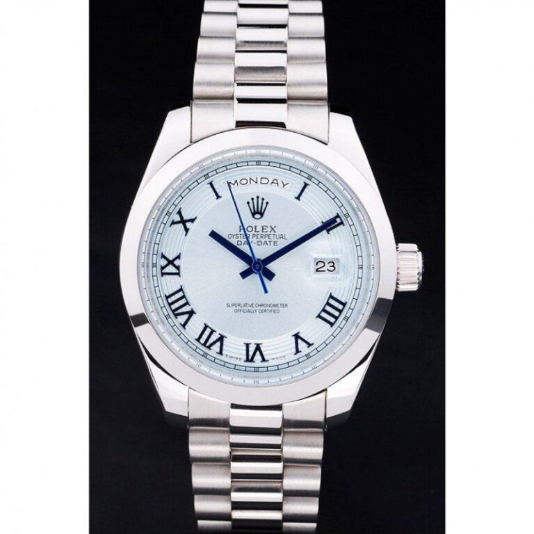 Replica Rolex Day-Date White Dial RL197 Perspective View