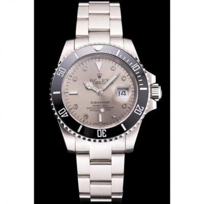 Superclone Rolex Submariner Silver Dial PR16233S Perspective View