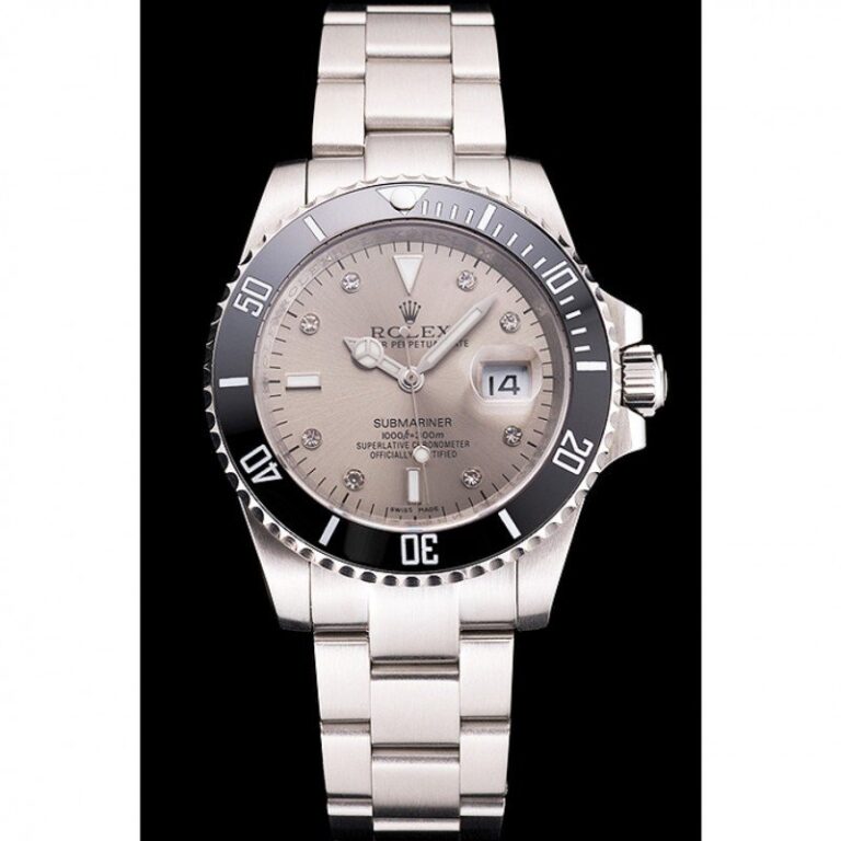 Superclone Rolex Submariner Silver Dial PR16233S Perspective View