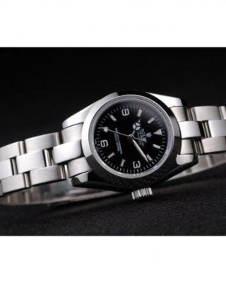 Replica Rolex Explorer Black Dial 98089 Close-Up Focus