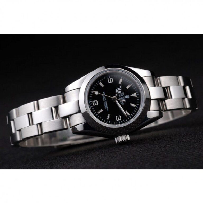 Replica Rolex Explorer Black Dial 98089 Close-Up Focus