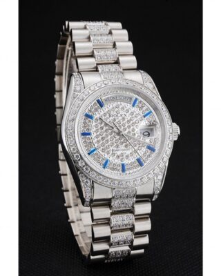 Superclone Rolex Day-Date White Dial REP016824 Angle Detail