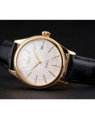 Superclone Rolex Cellini White Dial REP016791 Close-Up Focus