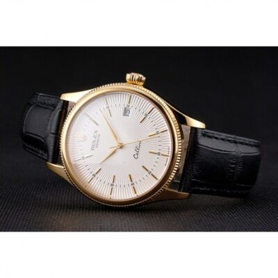 Superclone Rolex Cellini White Dial REP016791 Close-Up Focus
